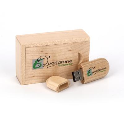 Oval Wood USB
